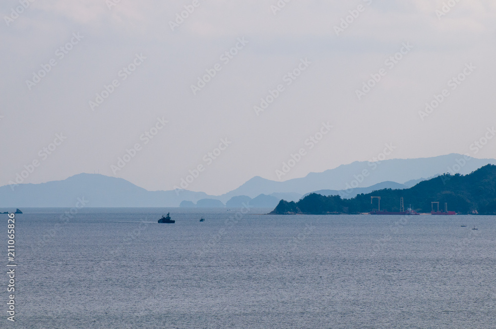 広島県江田島から望む瀬戸内海