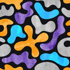 Handdoek met foto Graffiti patronen Aquarel graffiti geometrisch abstract patroon  © Afanasia