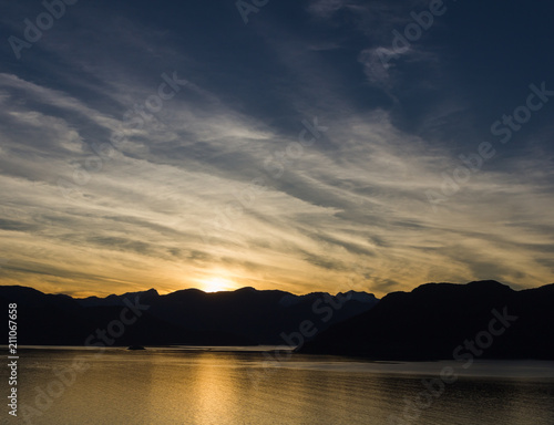 Sunset at Howe Sound, BC, Canada. © Josue