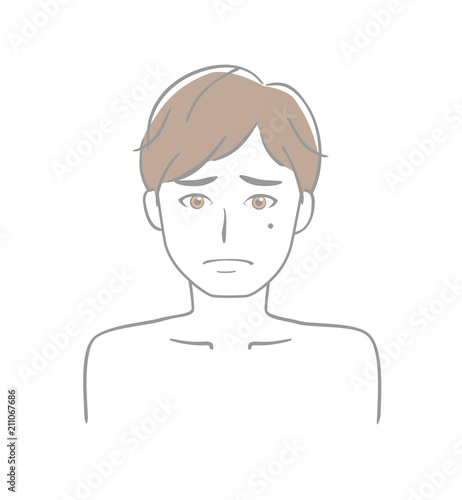 男性　ほくろ