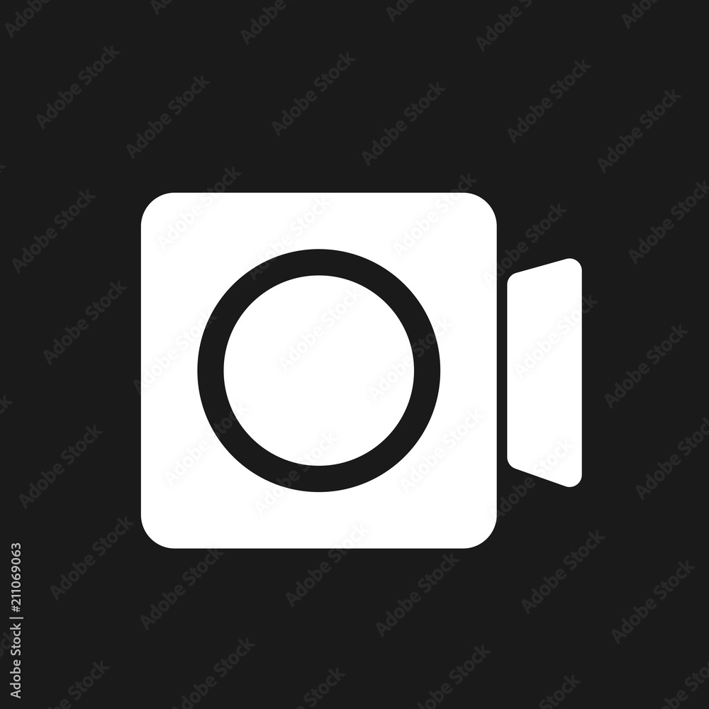 video recording social media vector icon video recording social media vector icon