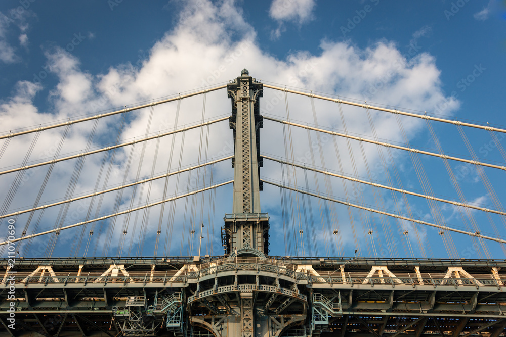 Obraz premium Manhattan bridge from DUMBO, NYC