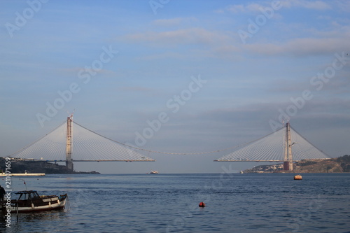 Yavuz Sultan Selim Bridge on Bosphorus  Istanbul