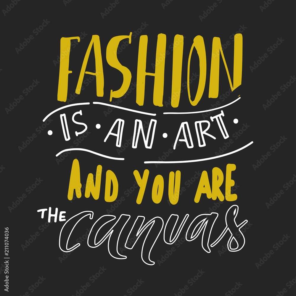 Fototapeta premium Hand lettering illustration for your design 
