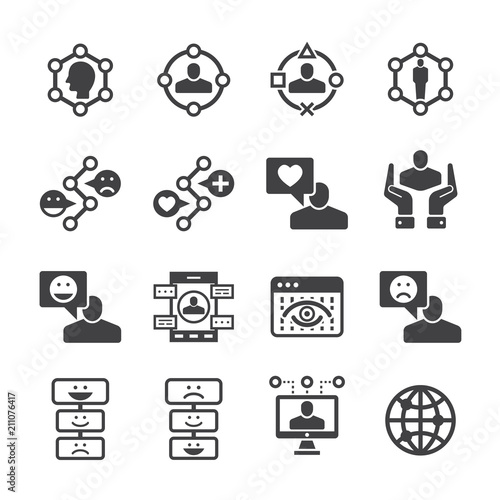 User experience icon set