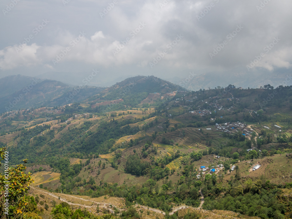 Mountain view at Nagarkot, Nepal Mountain view at Nagarkot, Nepal