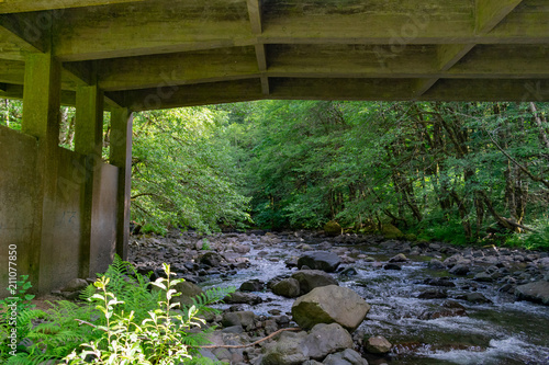 Creek under the bridge