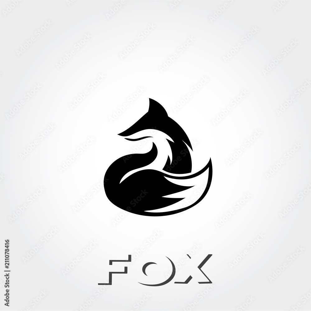 ready care sitting fox art looking back logo ready care sitting fox art looking back logo