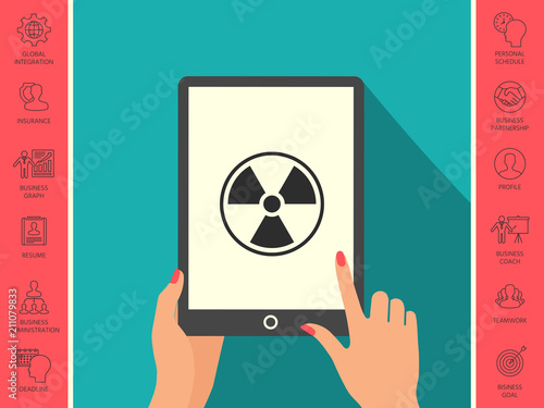 Ionizing radiation icon