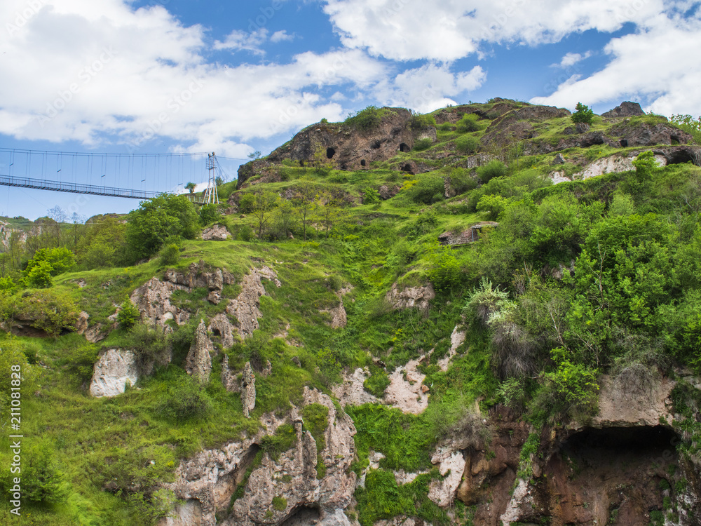 Khndzoresk Swinging Bridge and Old Cave Village, Armenia 27