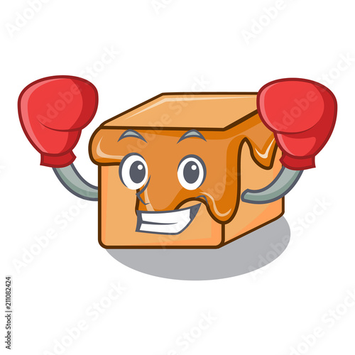 Boxing caramel candies character cartoon
