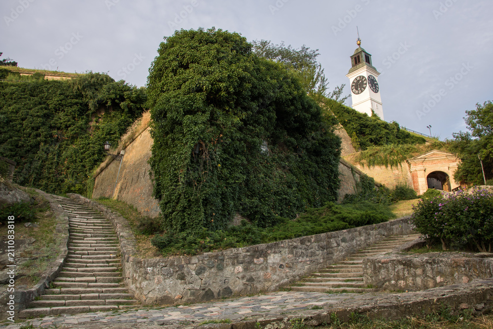 Petrovaradin Fortress in Novi Sad, Serbia