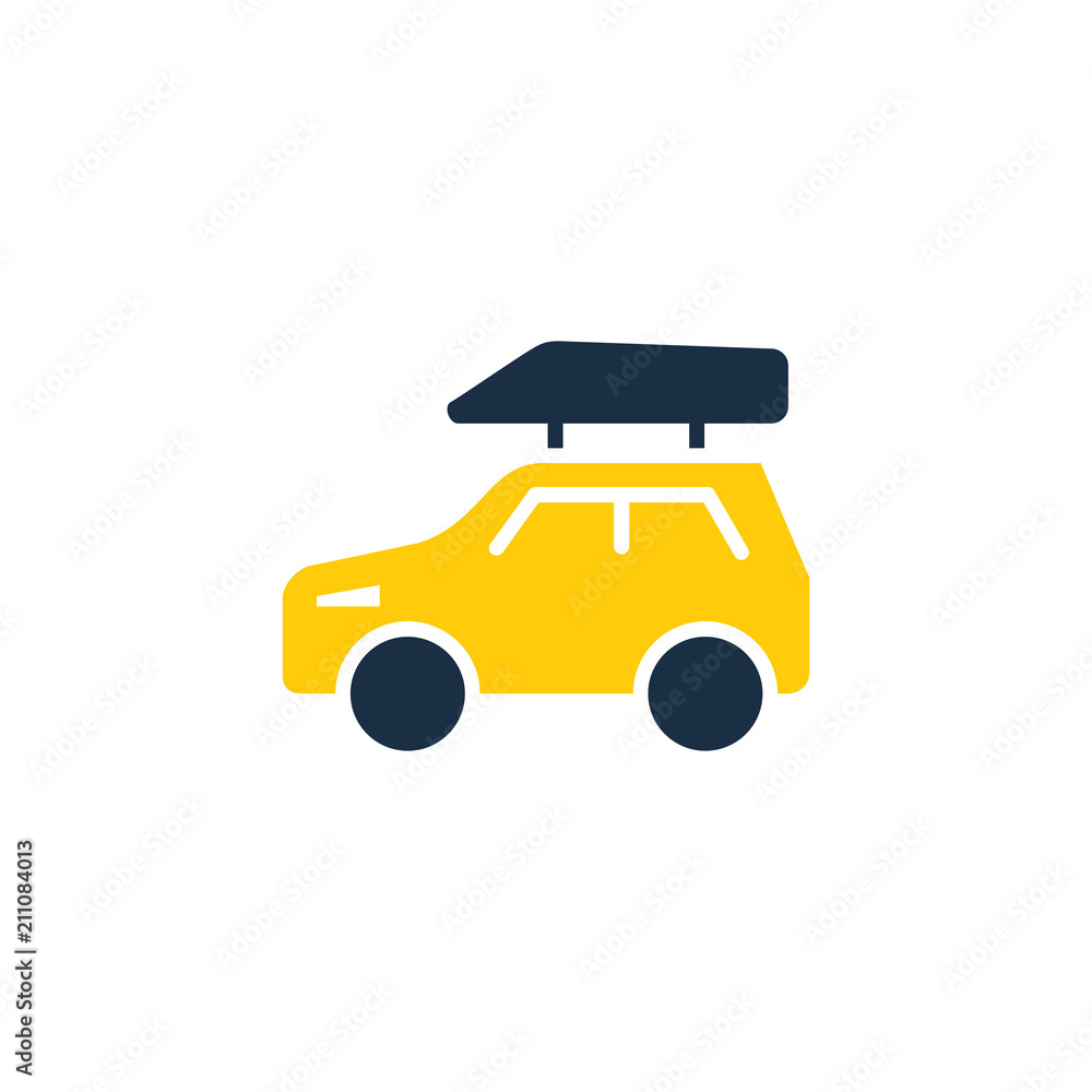 Emblem with Eco Car for Green Travel Online Logo Template - VistaCreate