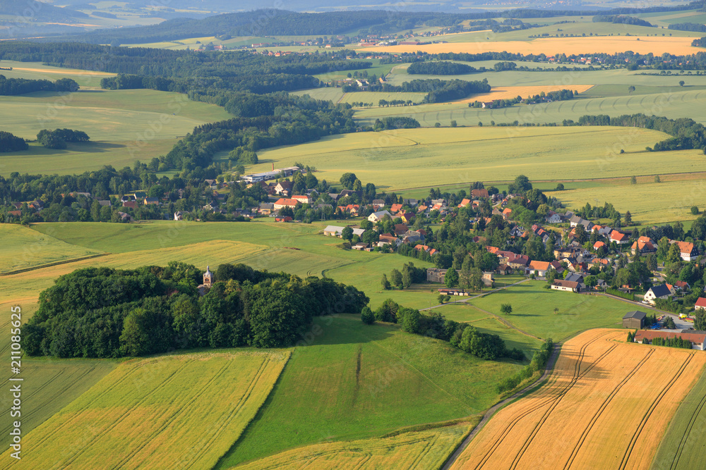 Upper lusatia from the air