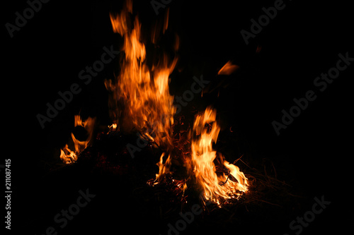 Fire. Sparks. Bonfire