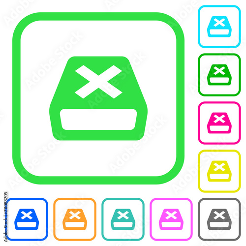 Uninstall vivid colored flat icons