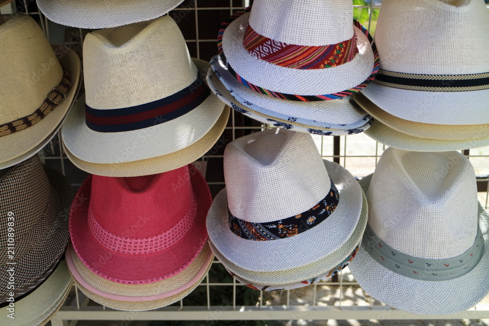 Picture of summer hats.