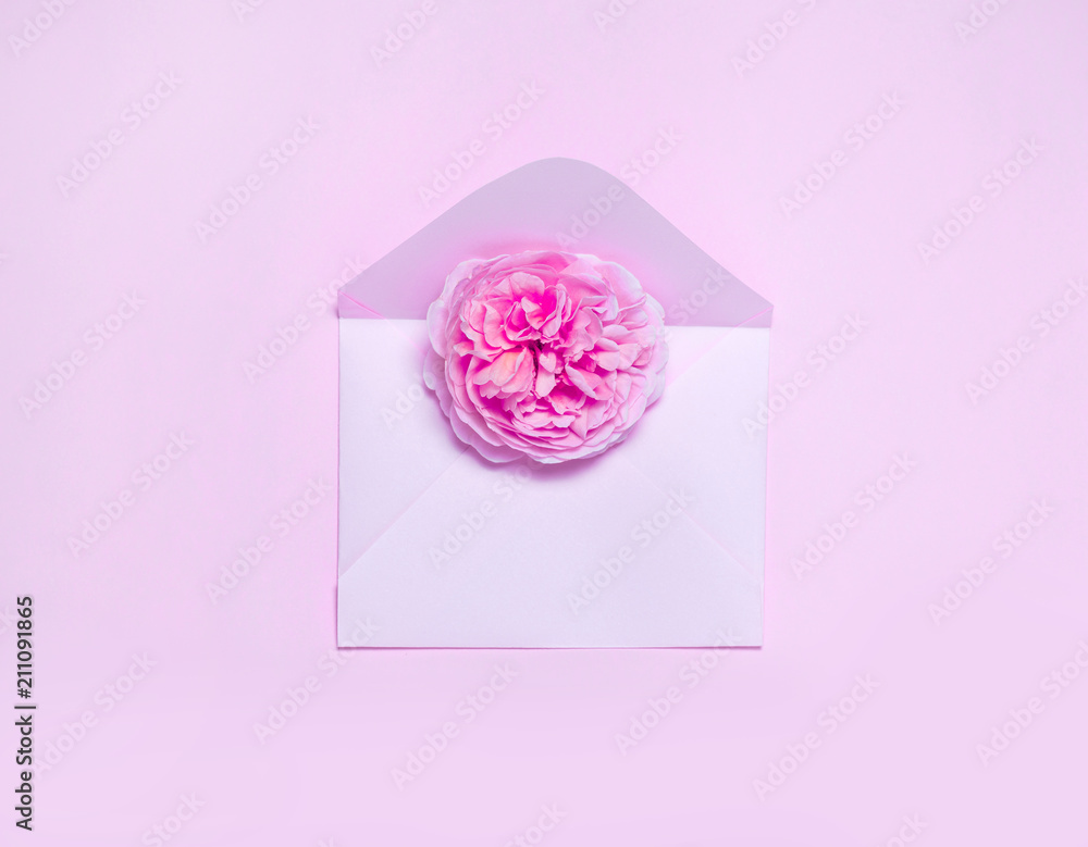 Minimalostic concept of post gift Minimalostic concept of post gift