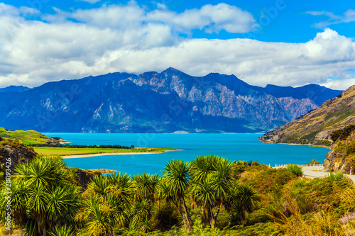 Huge picturesque lake photo