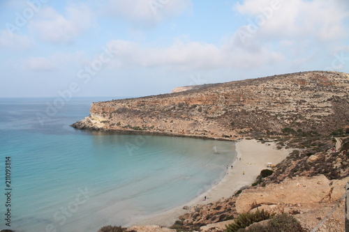 the wonderful island of Lampedusa in Italy