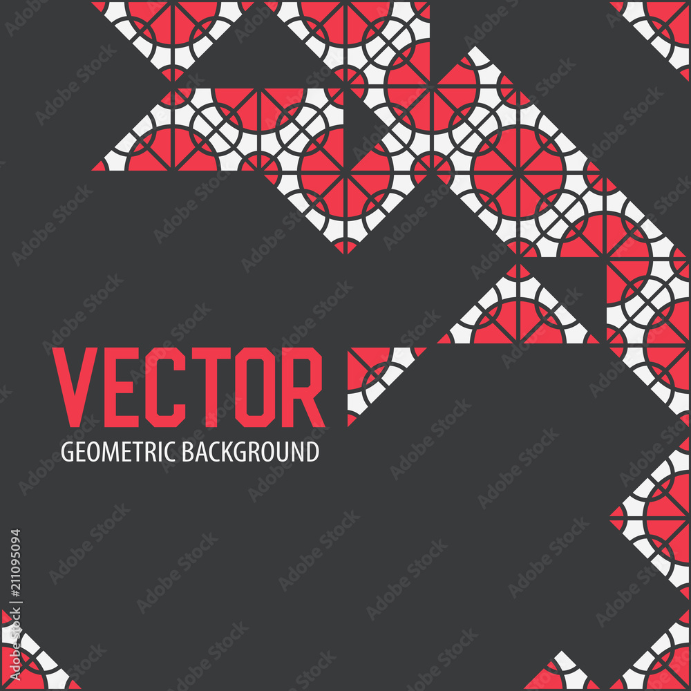 Obraz premium Geometric tiles decoration background