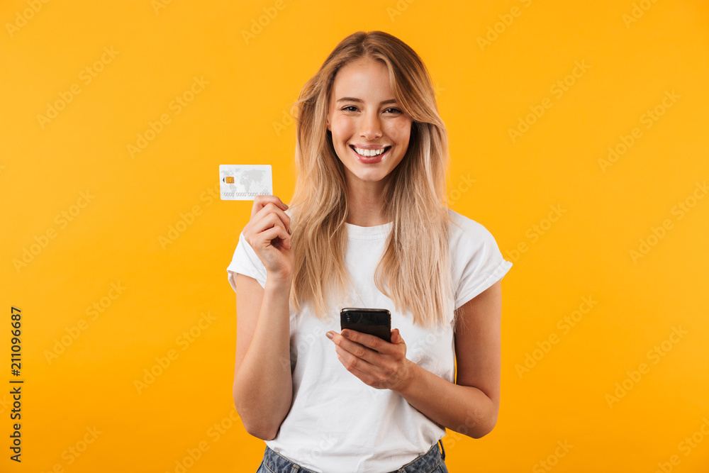 Portrait of a happy young blonde girl Portrait of a happy young blonde girl