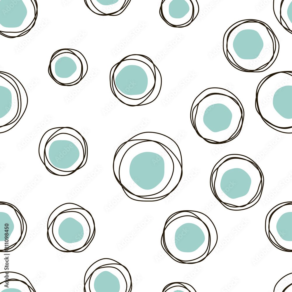 Vector sketch child round seamless soft pattern for fabric, textile, ceramic, craft, erapping Vector sketch child round seamless soft pattern for fabric, textile, ceramic, craft, erapping