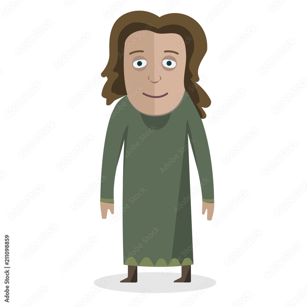 Woman in national dress. Balts. National clothes. Vector illustration. Woman in national dress. Balts. National clothes. Vector illustration.