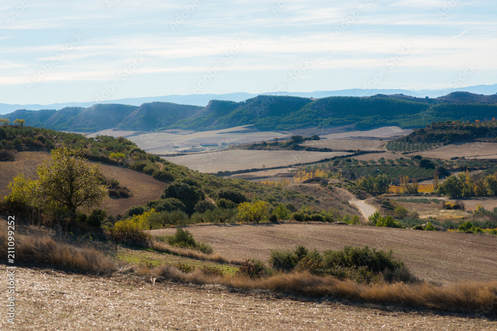 Spanish mountains Landscape. Navarra.