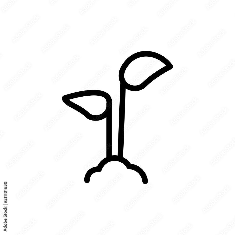 sprout icon vector illustration sprout icon vector illustration