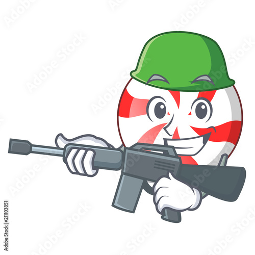 Army peppermint candy character cartoon photo