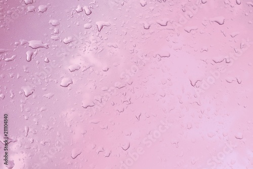 Water-drop on steel car background