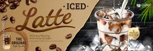 Iced latte banner ads