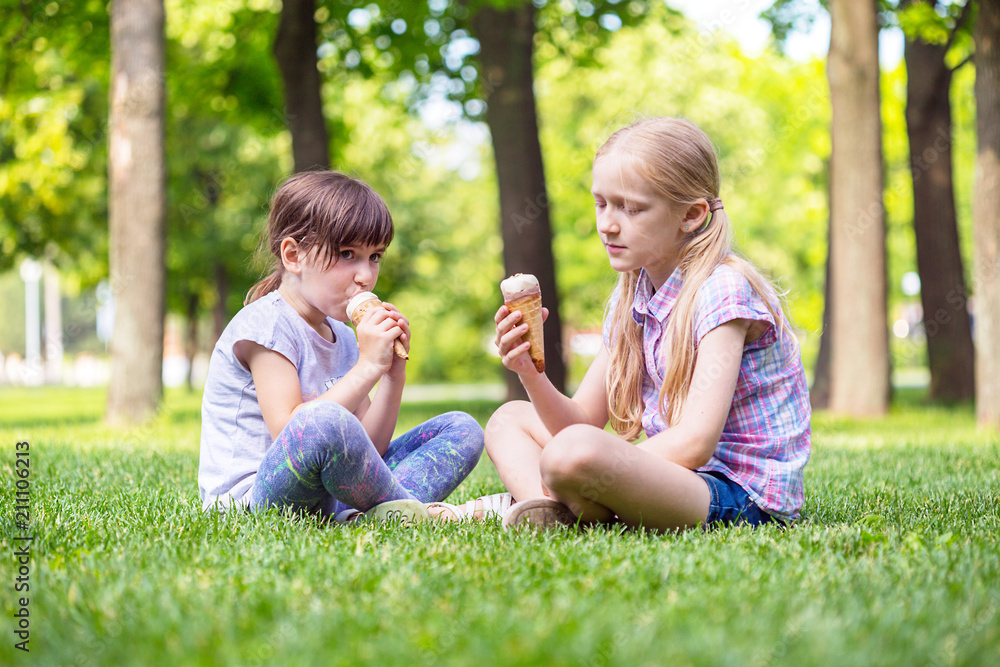 little girl girlfriend on the lawn little girl girlfriend on the lawn