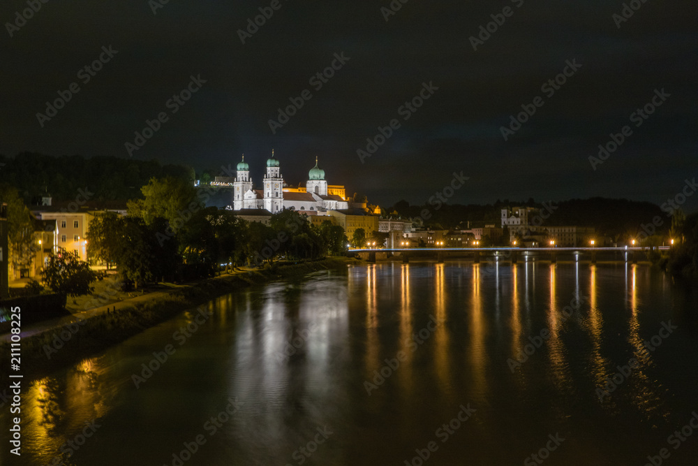 Passauer Innenstadt Nachtaufnahme