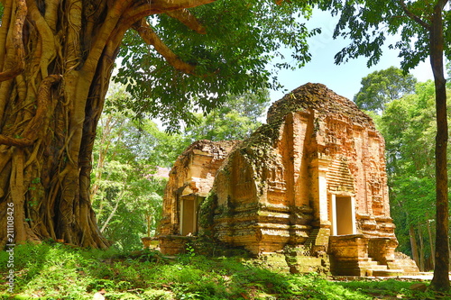 Ancient Temple of Sambor Prei Kuk, Cambodia photo