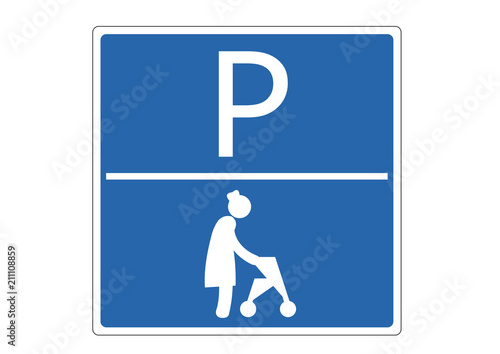 Schild Rollatorparkplatz