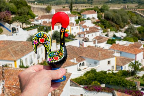 Barcelos Rooster. Obidos, Portugal