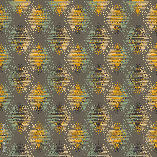 Hand drawn triangles.