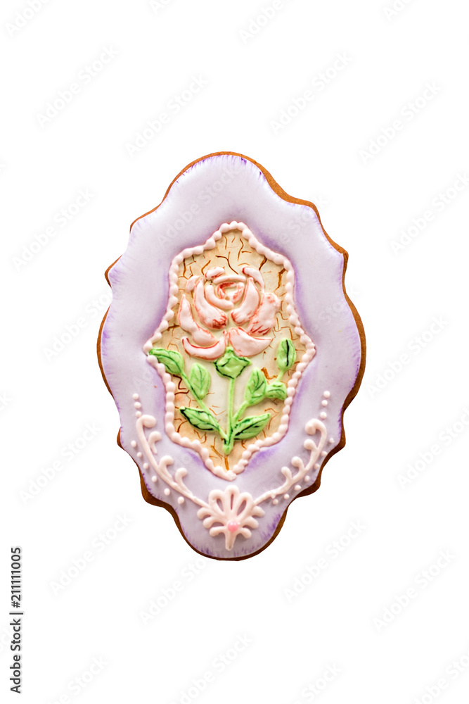 Biscuits in the form of flowers. Isolate. Biscuits in the form of flowers. Isolate.