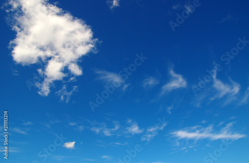 background of blue sky