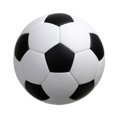 soccer ball on white