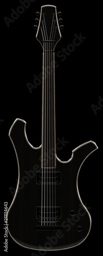 model of an electric guitar