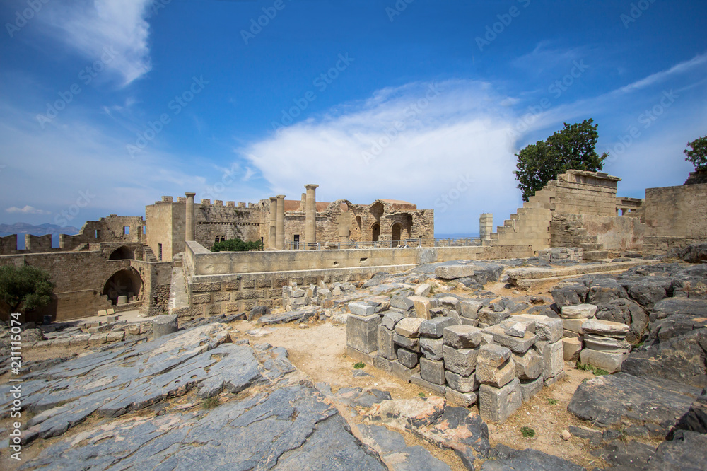 Fortress of Lindos, Rhodes, Greece