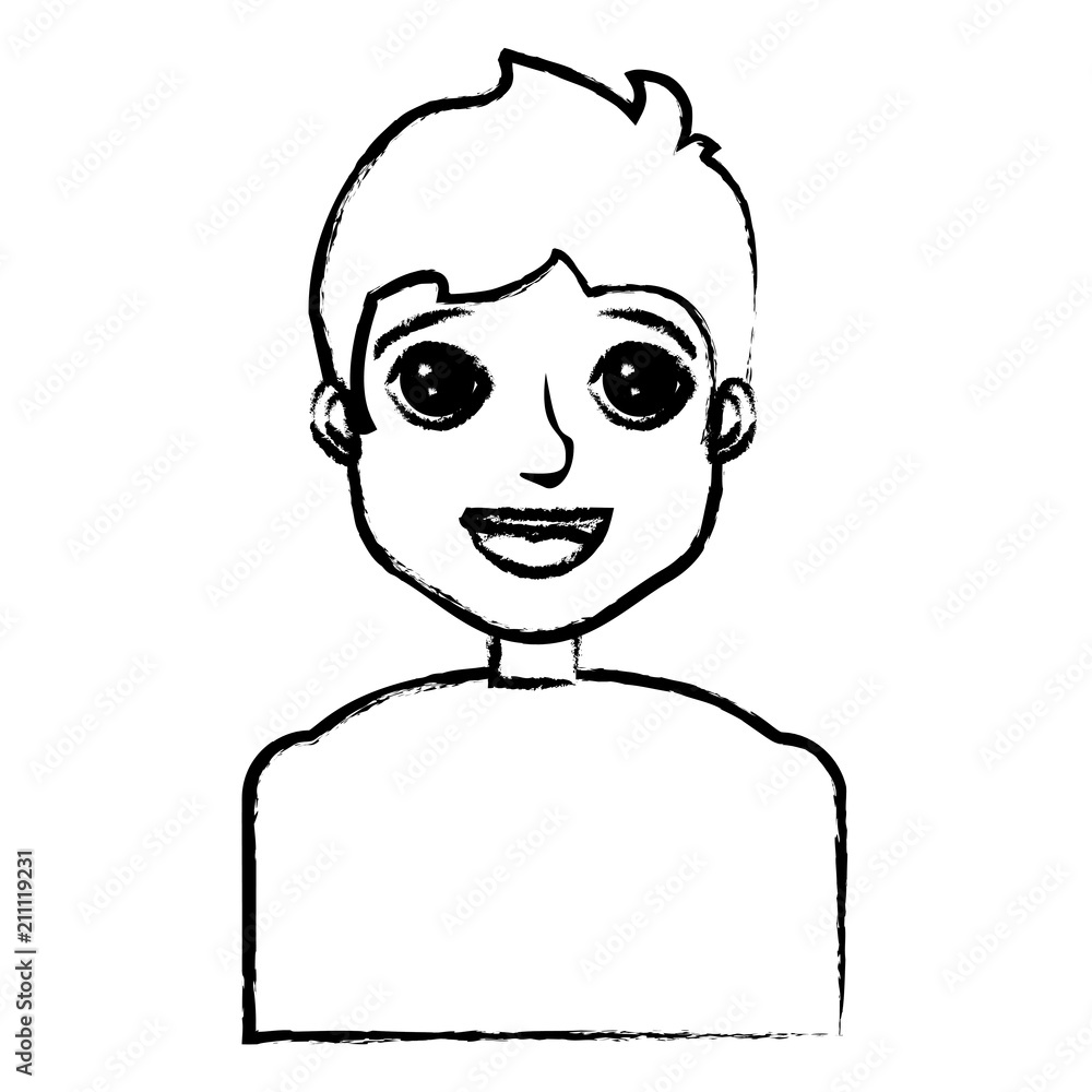Cartoon man icon over white background, vector illustration Cartoon man icon over white background, vector illustration