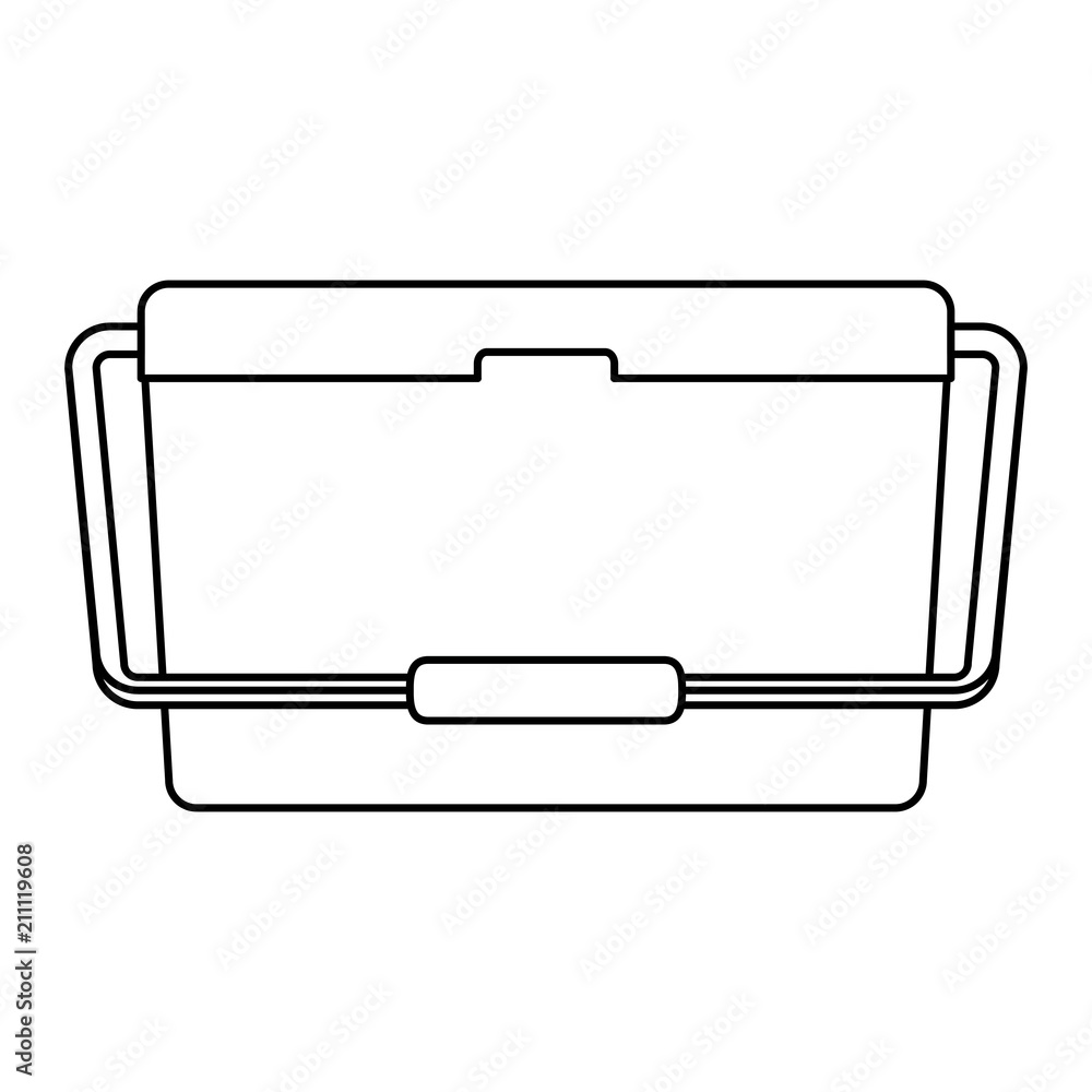 food cooler icon over white background, vector illustration food cooler icon over white background, vector illustration