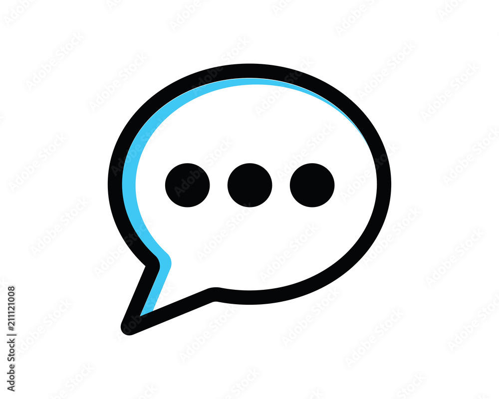 chat typing icon design round illustration,line style design, designed for web and app chat typing icon design round illustration,line style design, designed for web and app