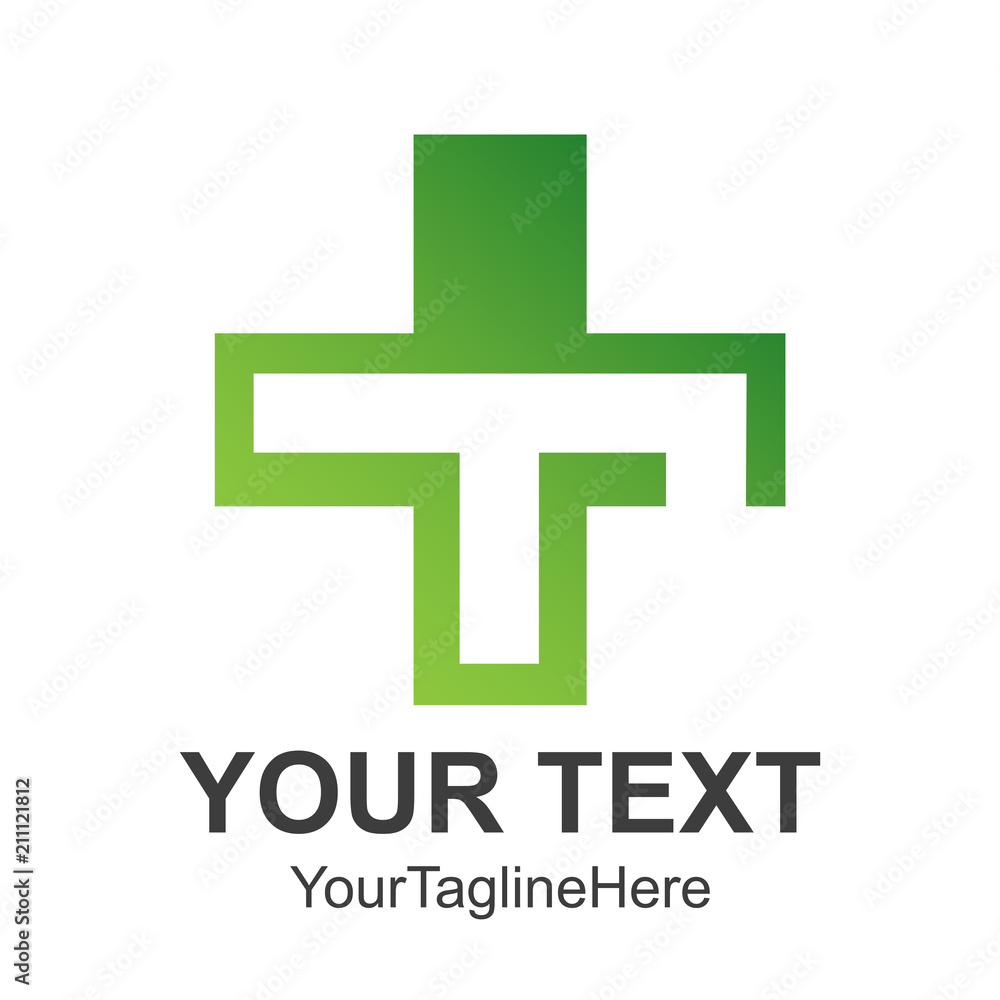 Cross Healthcare Letter T Logo Template Vector Isolated on white background Cross Healthcare Letter T Logo Template Vector Isolated on white background