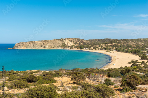 Fototapeta Naklejka Na Ścianę i Meble -  The Sarakiniko beach on the island Gavdos, Greece