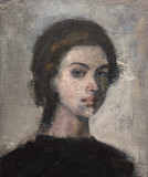 oil painting, portrait, handmade